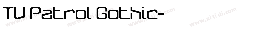 TV Patrol Gothic字体转换